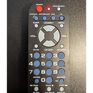 RCA Remote Control for TV VCR DVD RCR503BZ RCR503BR RCR503BE